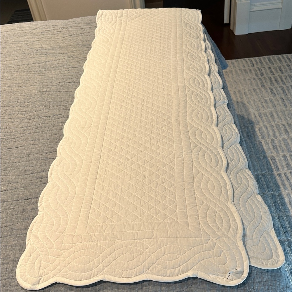 Pottery Barn heirloom quilted table runner